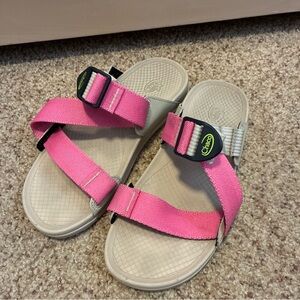 Chaco Lowdown Slide Size US 6 M EU 37 Women's Strappy Sandals Hot Pink JCH109714